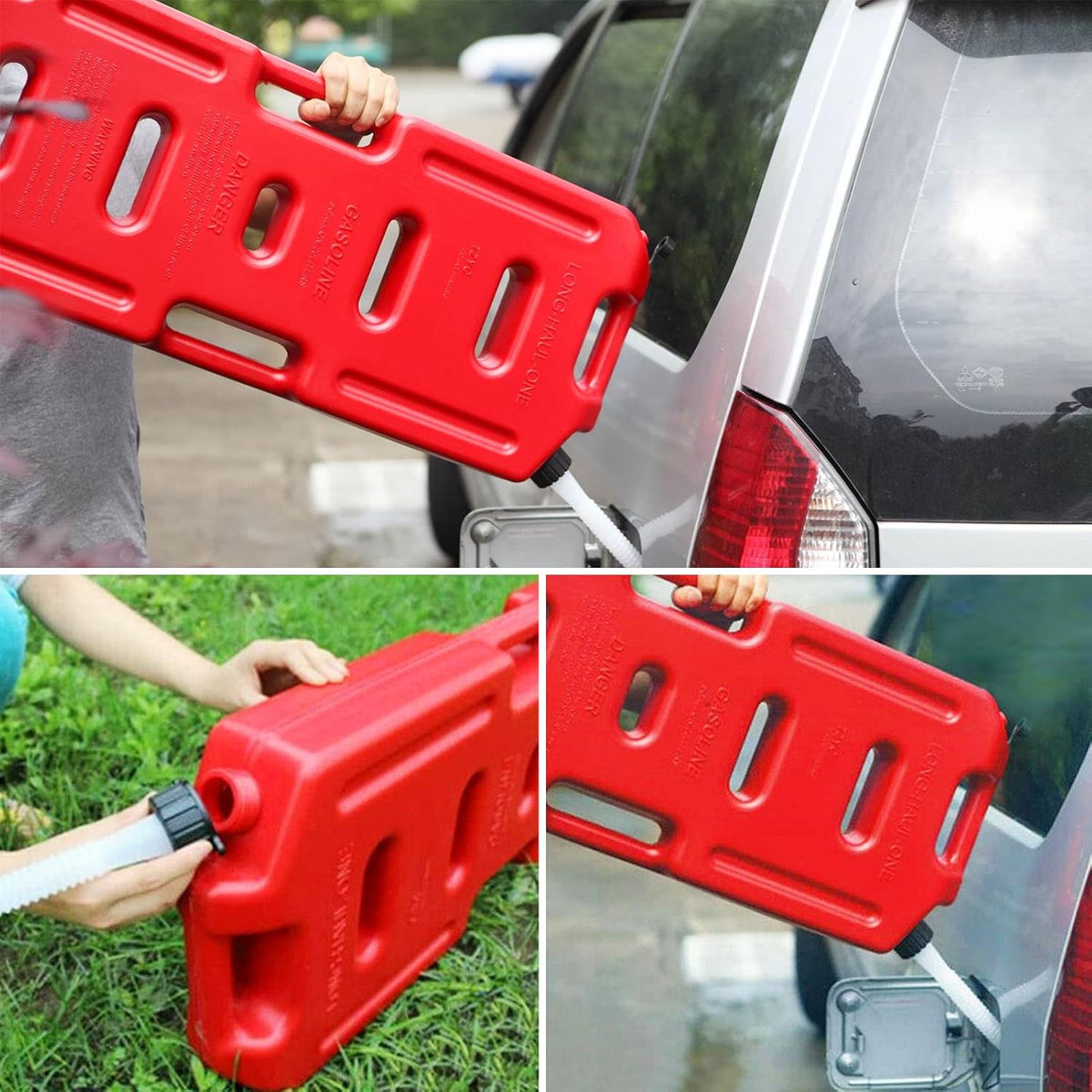 20 L Gasoline Pack Fuel Can Red Pack of 2 B7515