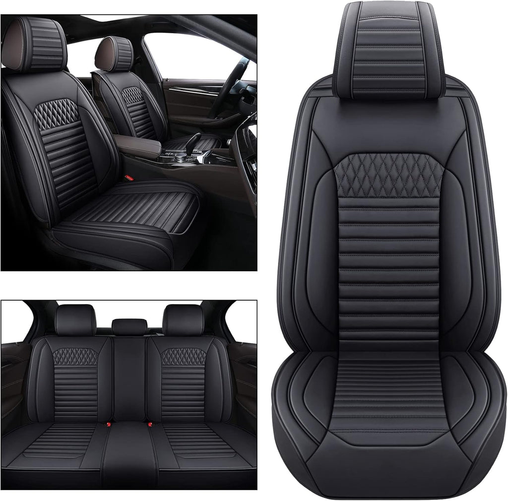 Black and Pink Full Set Seat Covers R467349