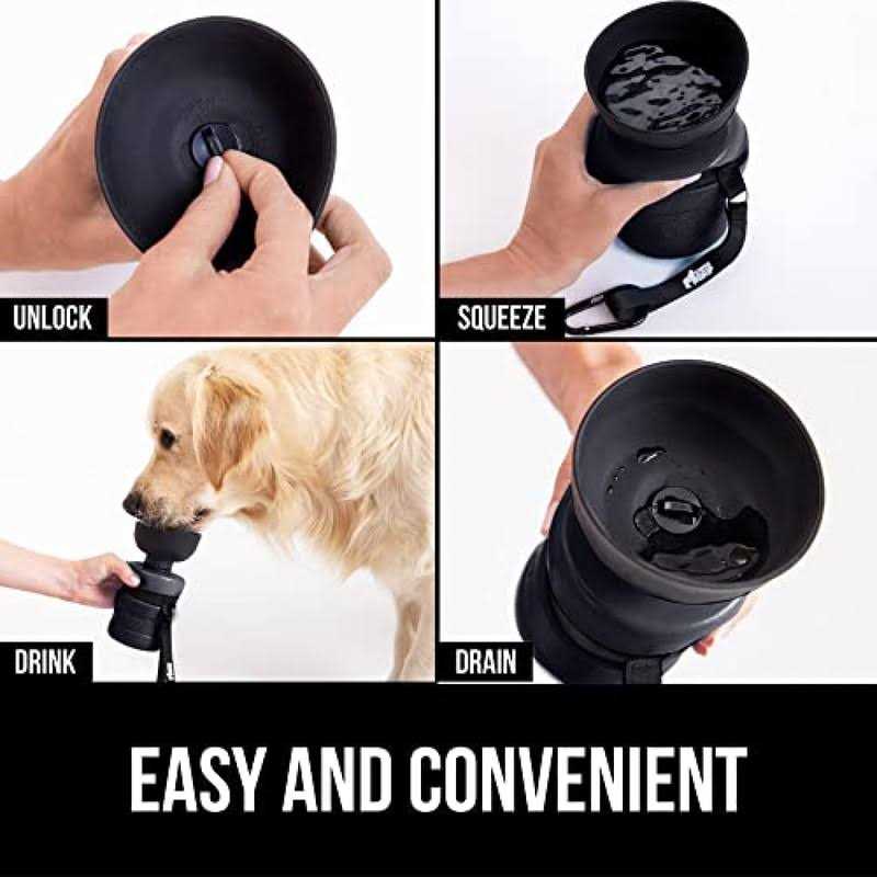 Leak Proof Portable Dog Water Bottle with Bowl Cap N20044