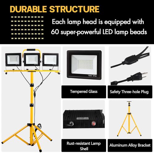 21000 Lumen LED Work Light with Adjustable Tripod Stand R683