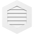 20x22W x 34x22H Vertical Peaked Surface Mount PVC Gable Vent 9/12 Pitch R722125