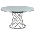 51 in. Round Glass Top Dining Table L94299