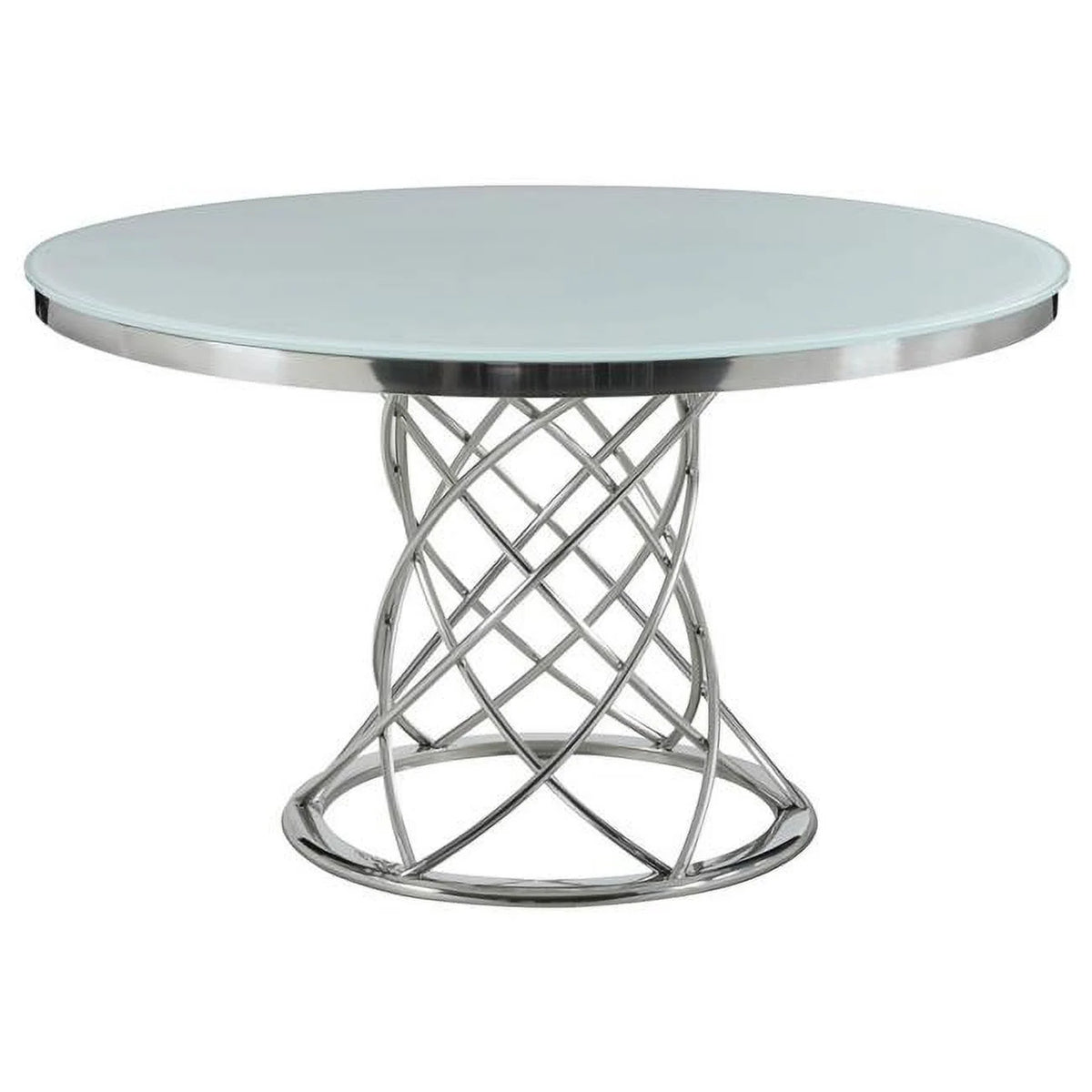 51 in. Round Glass Top Dining Table L94299