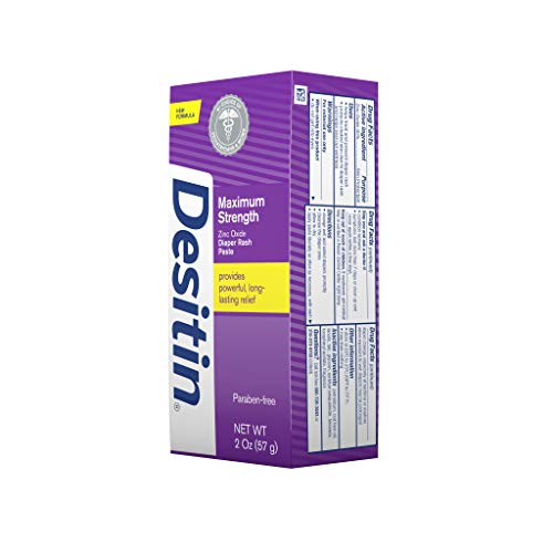 Maximum Strength Baby Diaper Rash Cream with 40% Zinc Oxide, Hypoallergenic Paste, 16 oz T784