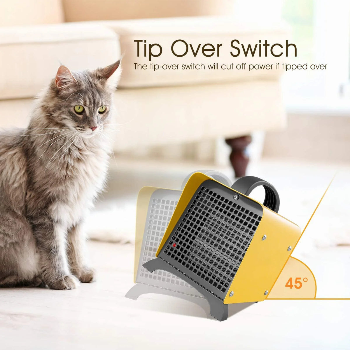 1500W Ceramic Portable Space Heater E2716