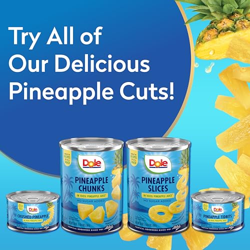 Pineapple Tidbits in 100% Pineapple Juice, 20 Oz (Pack of 6) V673