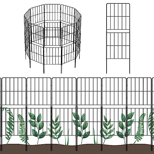 10 Pack 37.5in x 10ft Rustproof Metal Wire Garden Fence N619