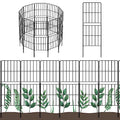 10 Pack 37.5in x 10ft Rustproof Metal Wire Garden Fence N619