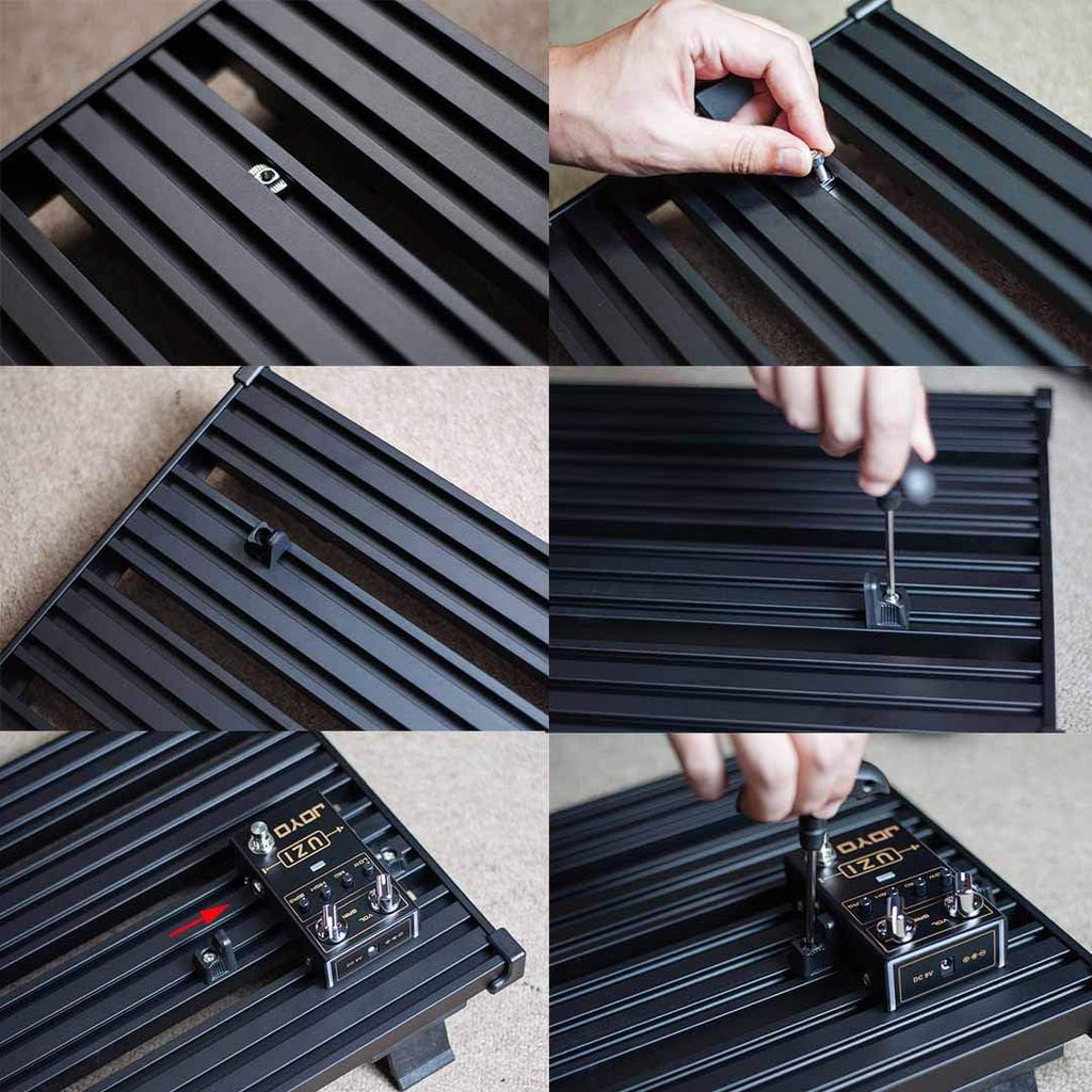 Aluminum Alloy Guitar Pedal Board with Carry Bag P9491