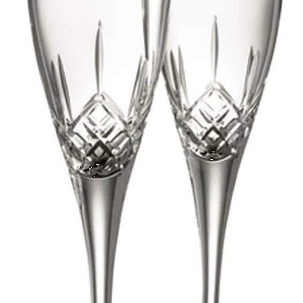 Clear Glass Flute Pair M675