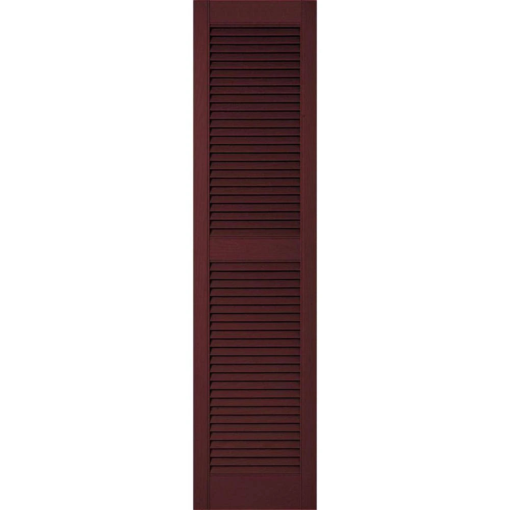 Bordeaux Vinyl Open Louver Shutters T2431