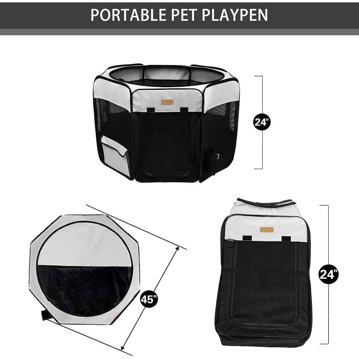 Dog Playpen Portable Pet Play Pen V9955