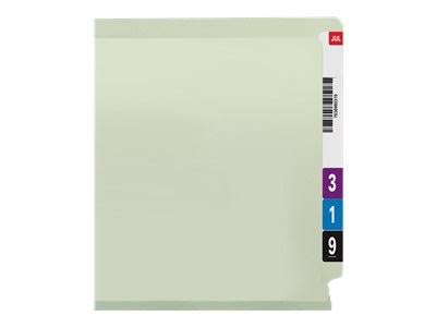 Legal Size End Tab Classification Folders with Fasteners, 25 Box X501