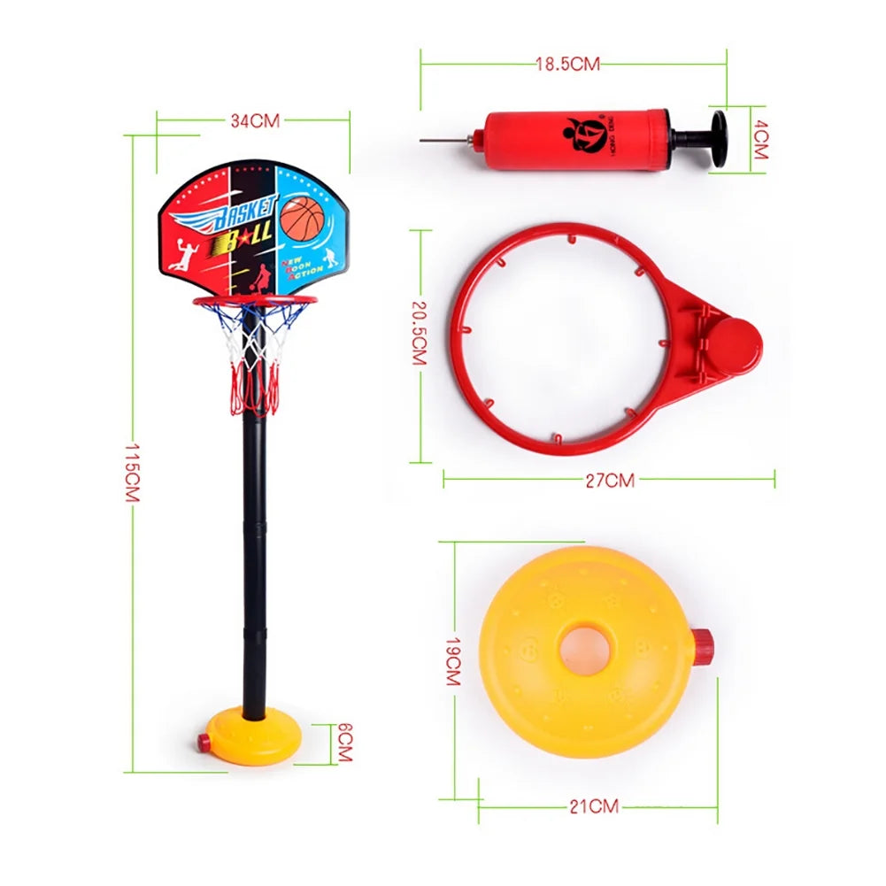 Adjustable Kids Mini Basketball Hoop Stand Toys T3351