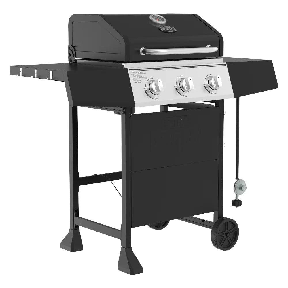 3 Burner Propane Gas Grill in Black T462