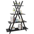 4-Shelves Open Bookcase Black B91471