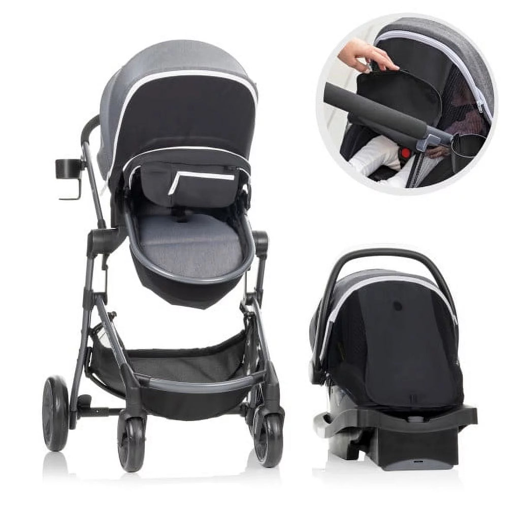 Black Unisex Travel System with Infant Car Seat P177