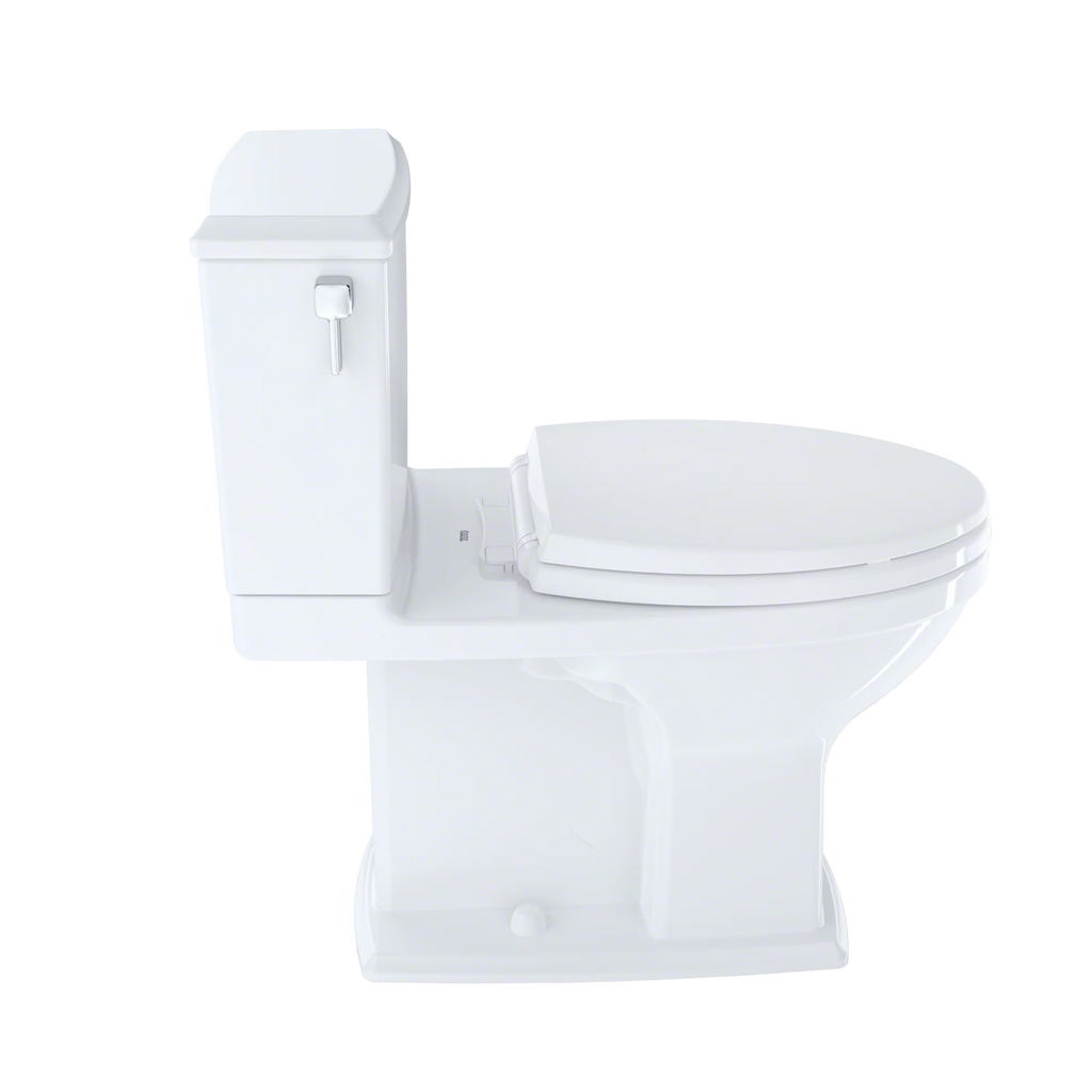Cotton White Two-Piece Elongated Dual Flush Toilet E6588