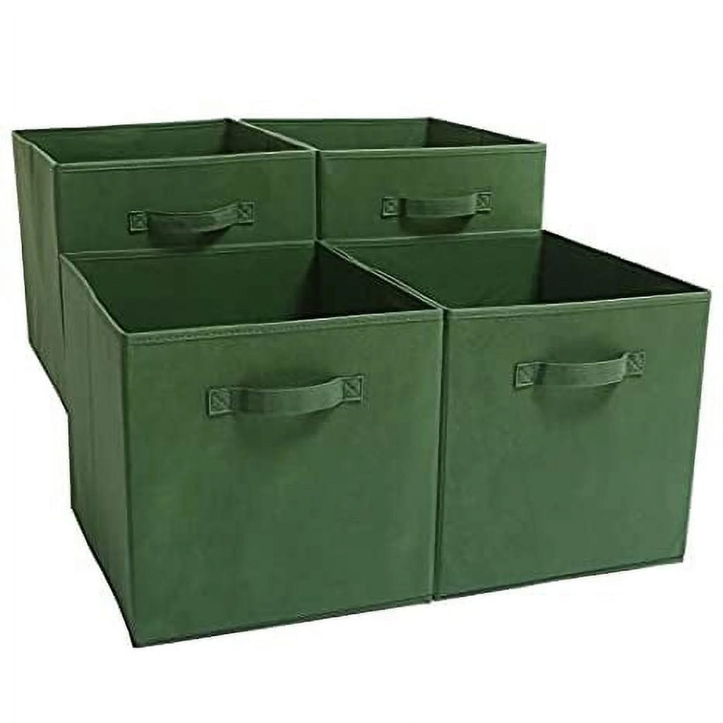 Set of 4 Foldable Fabric Storage Baskets B830399