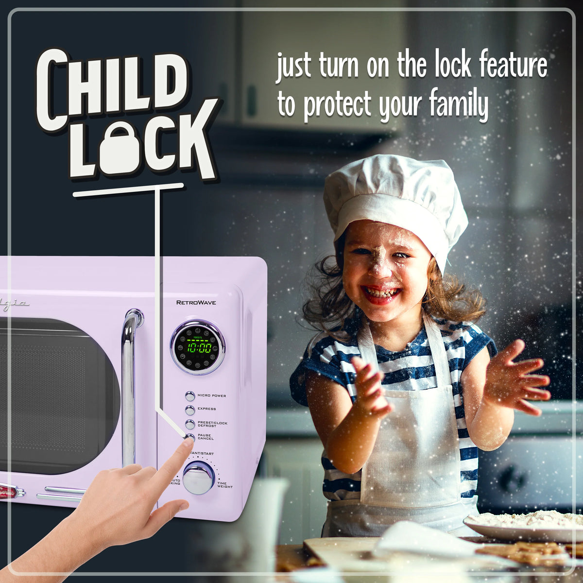 0.7 Cubic Foot 700-Watt Countertop Microwave Oven I310