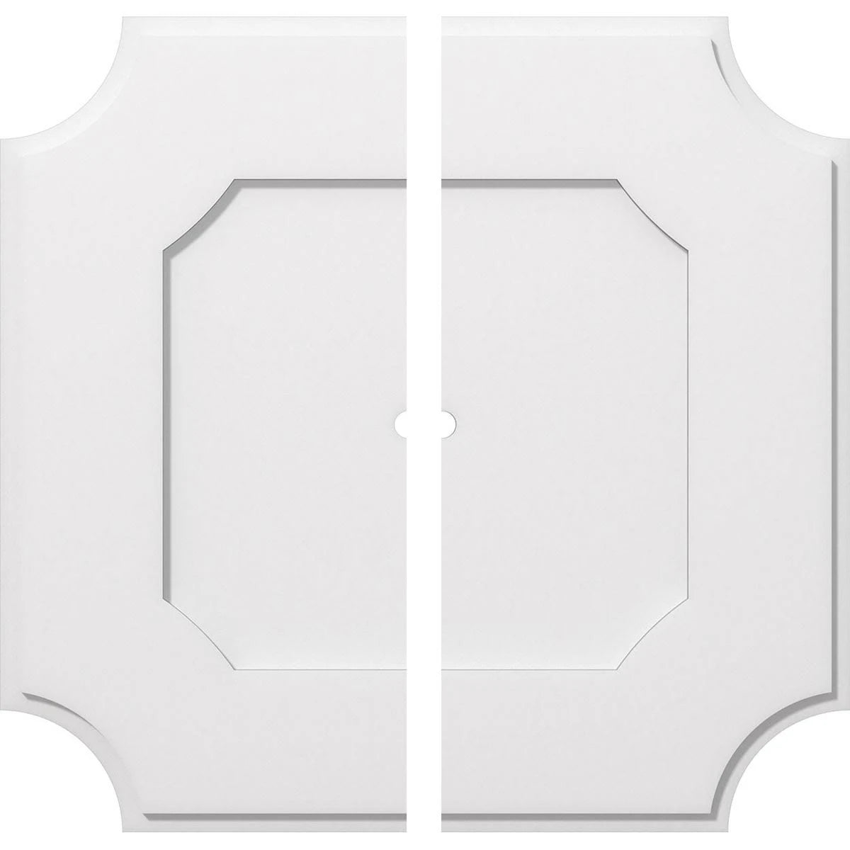 30 inch x 18 inch PVC Ceiling Medallion, Two Piece W149