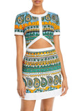 Perla Cutout Short Mini Dress J360676