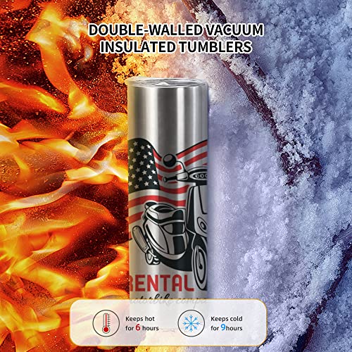 10 Pack 20oz Stainless Steel Vacuum Insulated Tumblers with Lid and Straw E687115