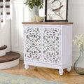 White 2 Door Storage Cabinet A532