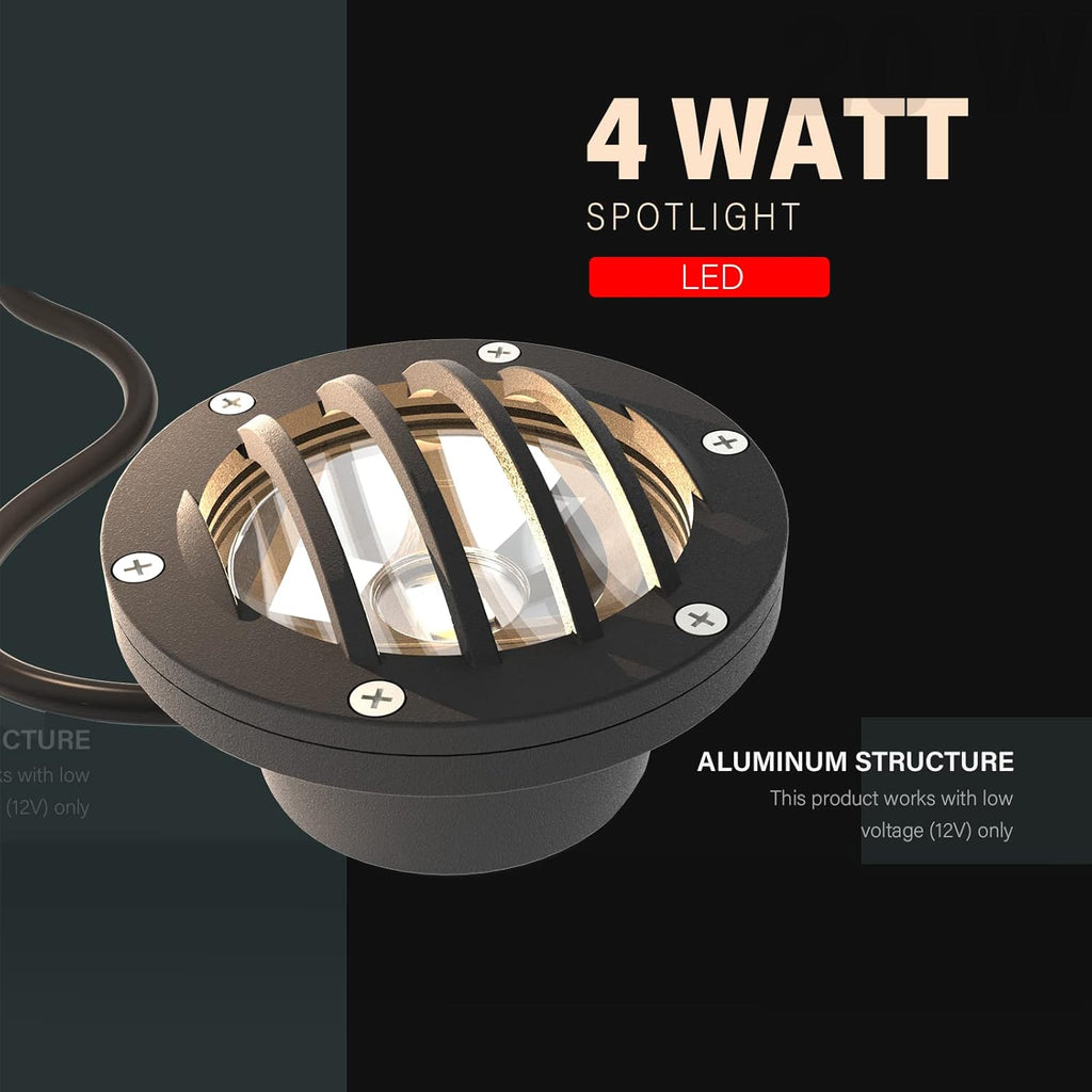 4 Pack LED Low Voltage Landscape Well Light M89813