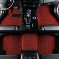 Black Red 3 Piece Rubber Car Floor Mats E610426