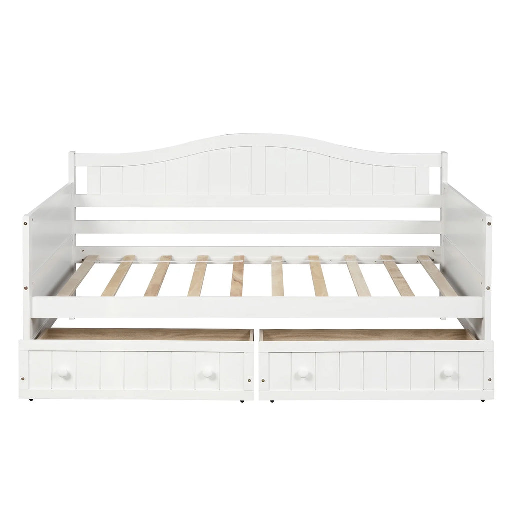 Wood Twin Size Daybed with Two Storage Drawers F33023