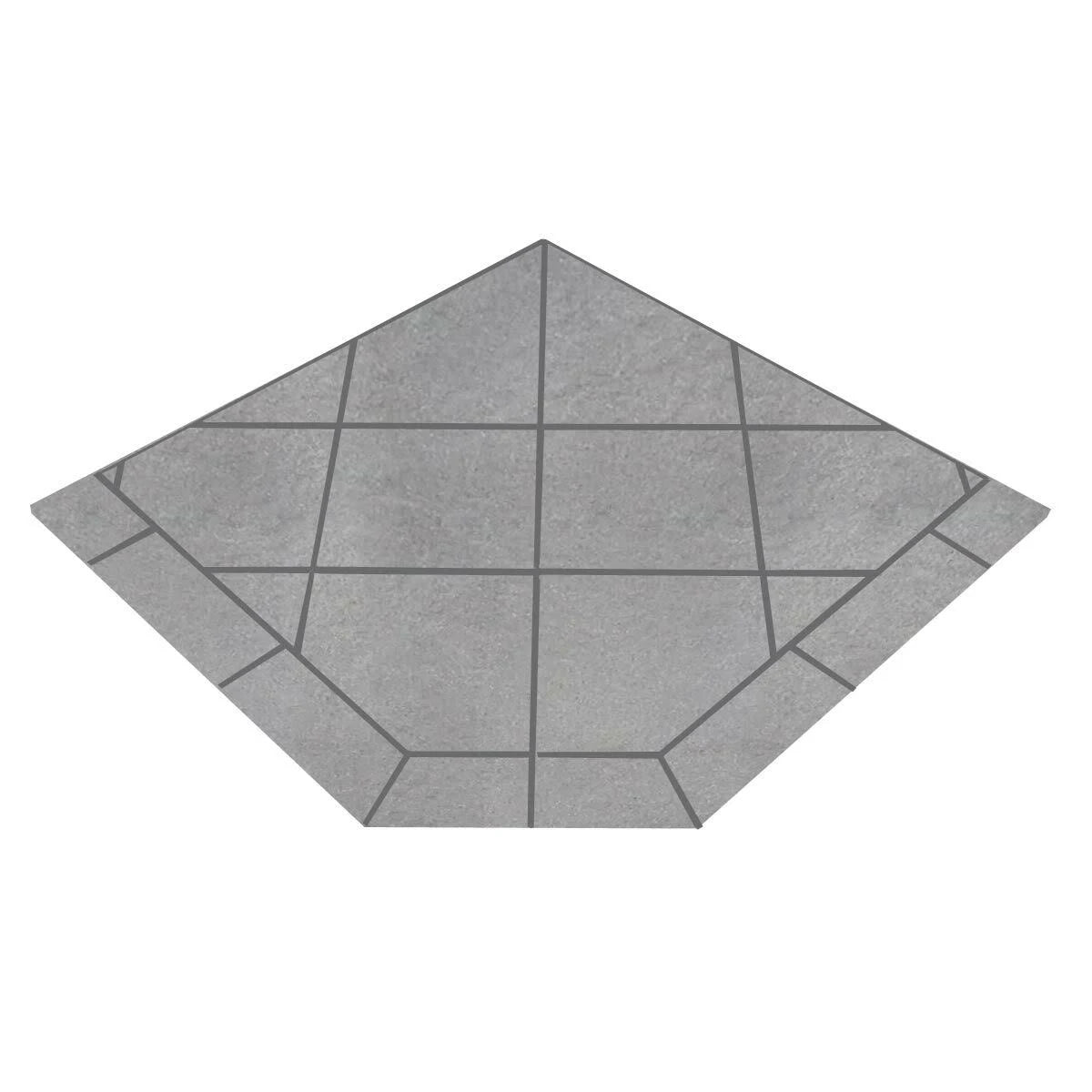 48 x 48 Single Cut Corner Hearth Pad Y906