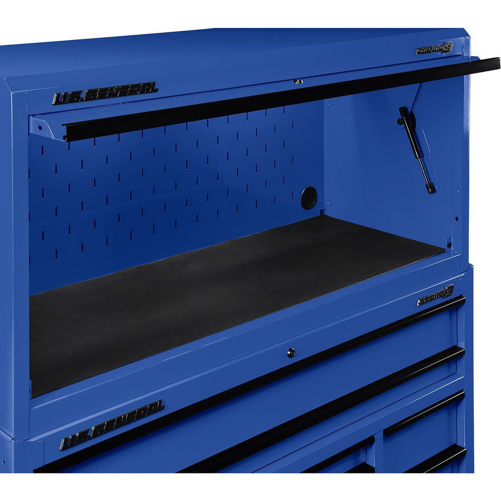 56 in. x 22 in. Blue Work Center Hutch U1139
