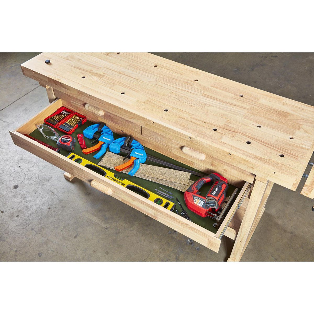 60 in. 3-Drawer Hardwood Workbench V93080