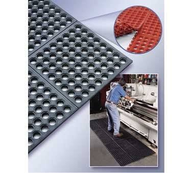 Red Commercial Rubber Mat 3 x 5 Feet M63914