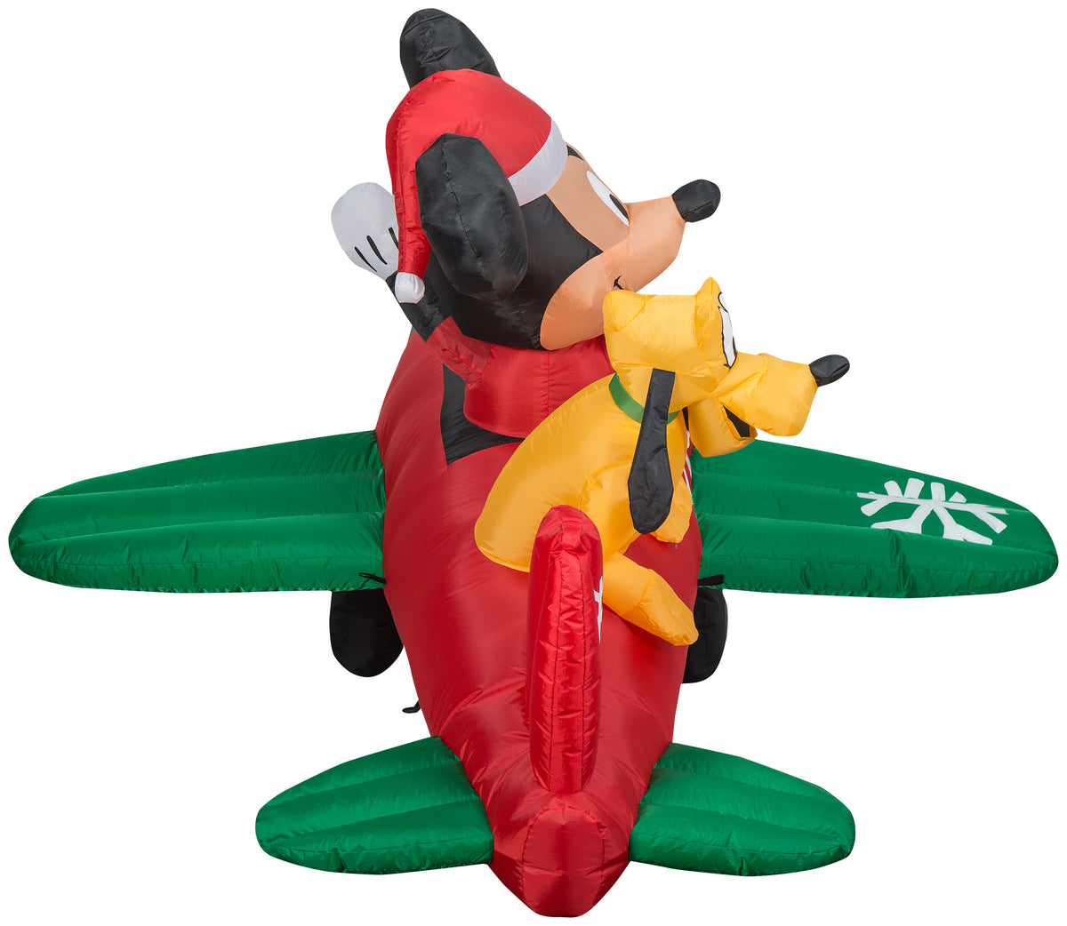 Animated Airblown Inflatable Airplane Scene with LEDs, 4.5 ft Tall N95181