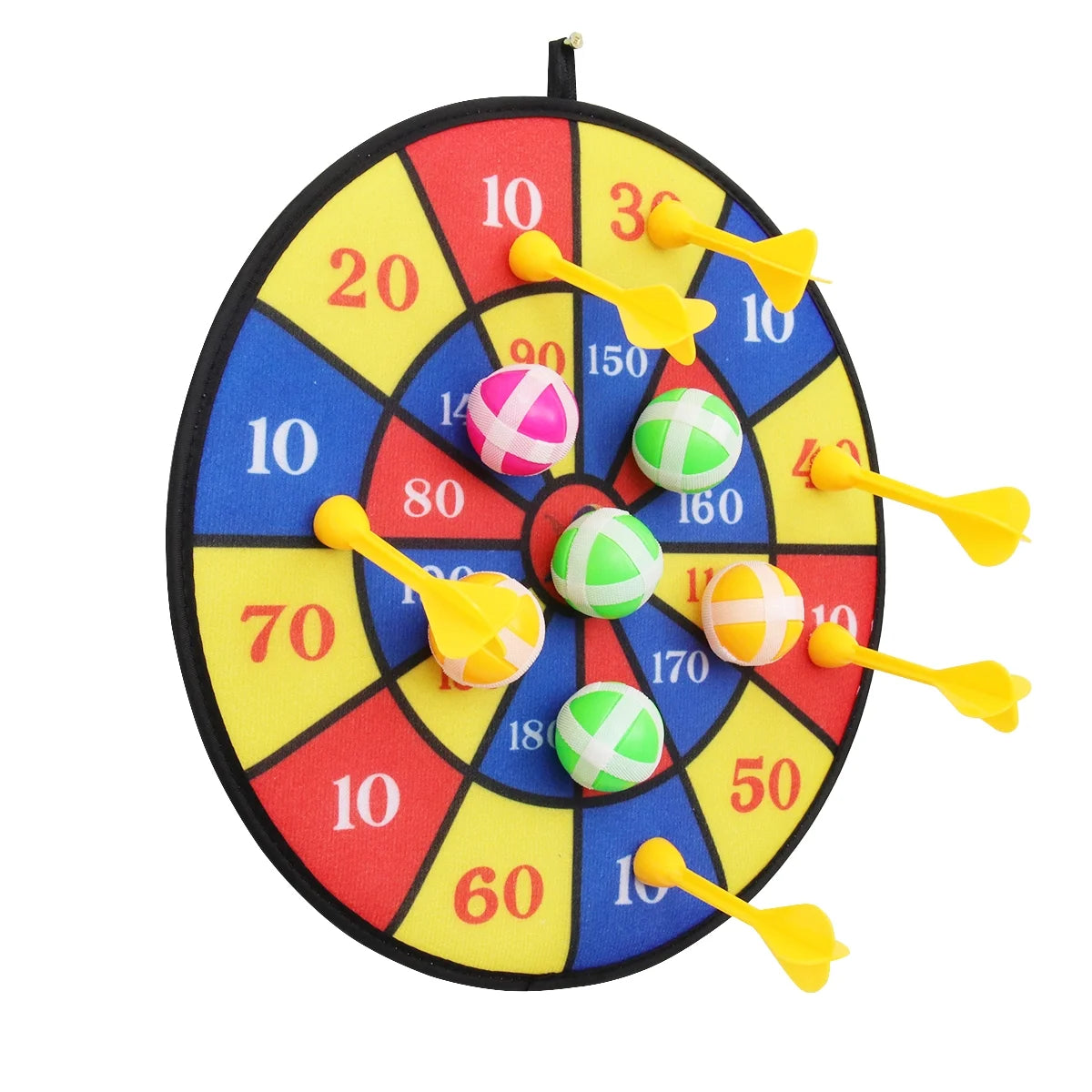 Flocking Dart Board with 4pcs Darts Dartboard Set A784207