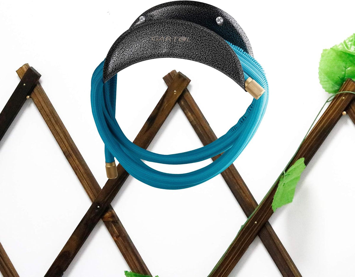 High Carbon Steel Wall Mounted Garden Hose Hanger Pack of 2 Y539