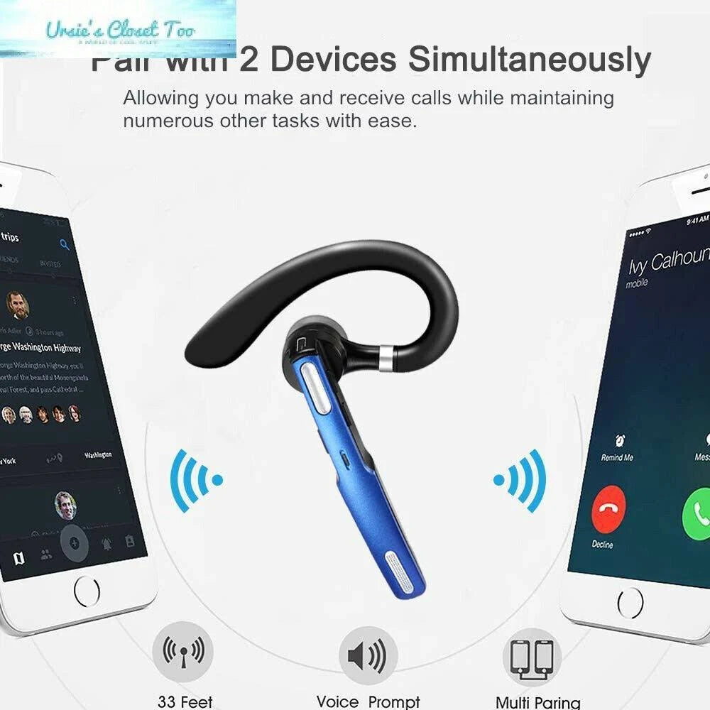Wireless Bluetooth Headset with Noise Canceling Mic B229