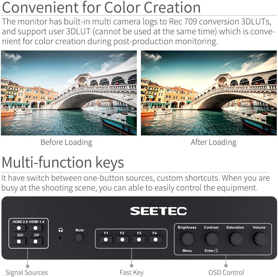 21.5 Inch 3G-SDI 4K HDMI Broadcast Studio Monitor I26300