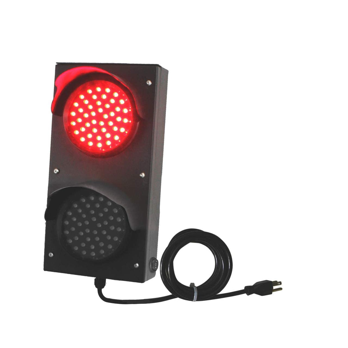 Industrial LED Traffic Stop Light 4 inch Diameter Lens, 2 Color Red/Green 90VAC-260VAC Dock Bay Indicator Warning Light S50546