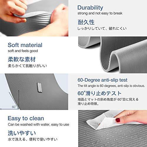 Thick Non Slip Yoga Mat with Carrying Strap N50693