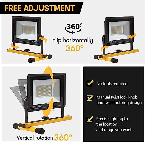 21000 Lumen LED Work Light with Adjustable Tripod Stand R683