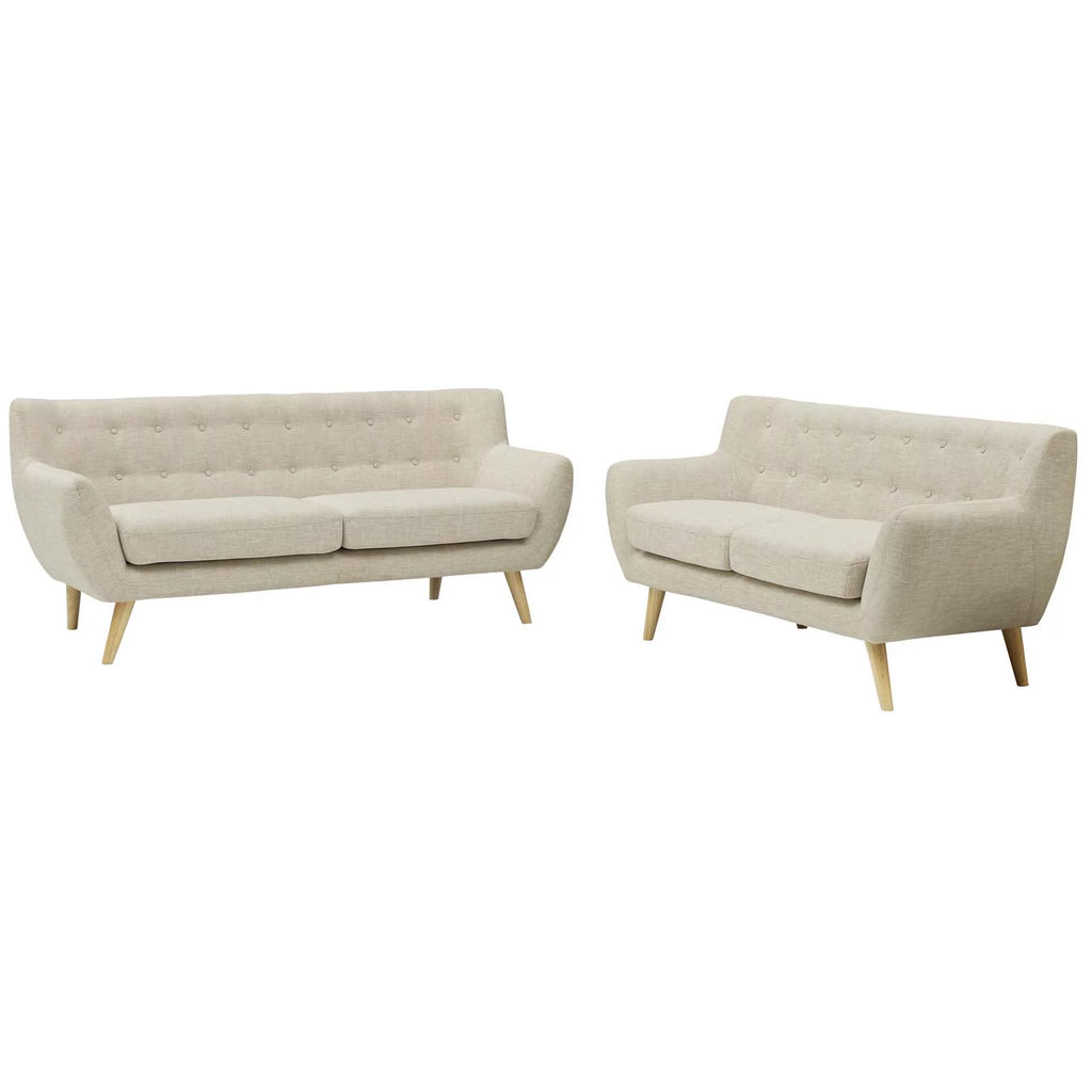Beige 2 Piece Living Room Set Q210170