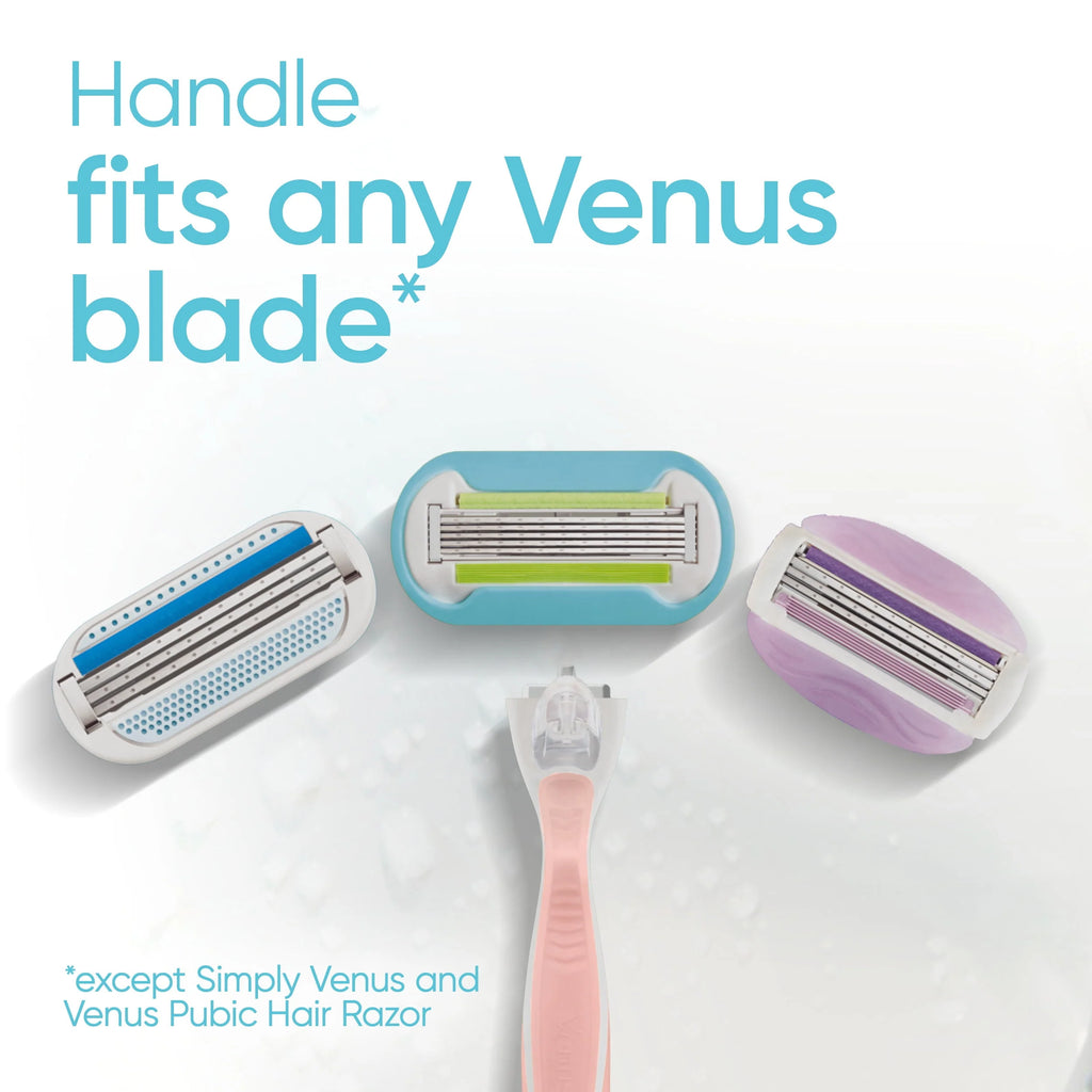 Pink Women's Razor Handle + 2 Blade Refills S386