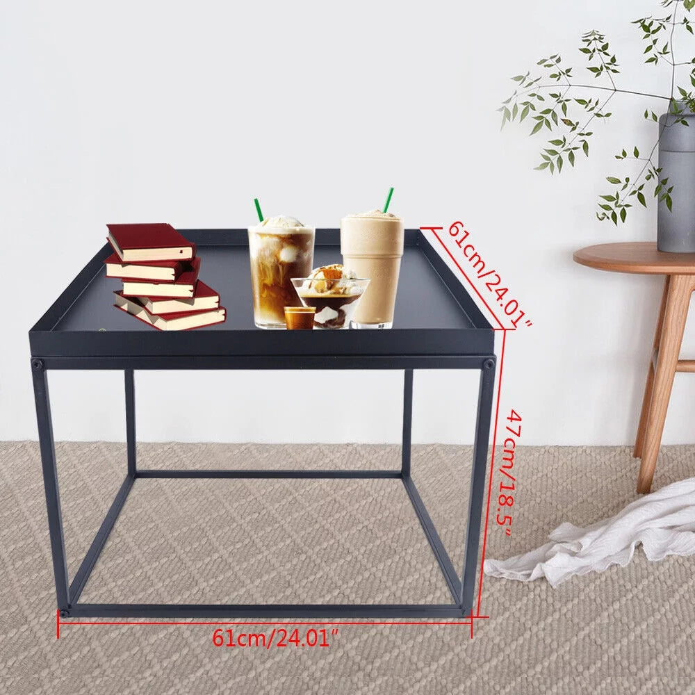 24" Square Metal Coffee Table U6024