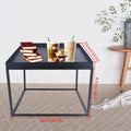 24" Square Metal Coffee Table U6024