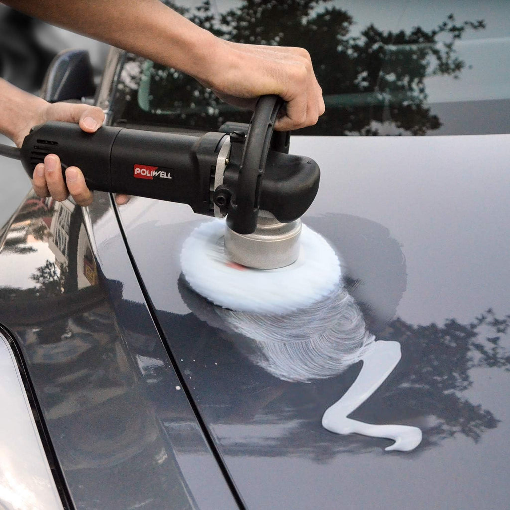 6 Inch Dual Action Random Orbital Polisher Kit with 5 Polishing Pads Q1150