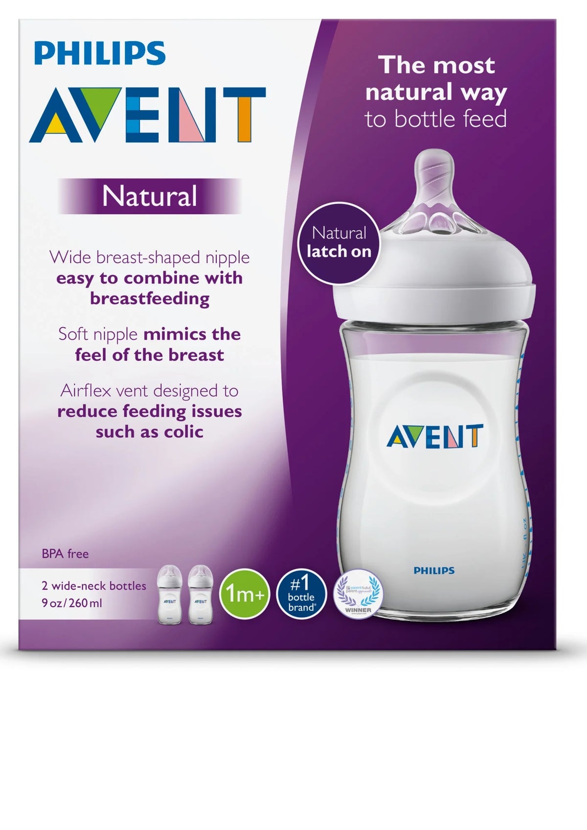 Clear 9 oz Baby Bottle 2 Ct R3827