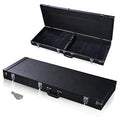 Black Wooden Electric Guitar Hard Case with Lock Latch Key M9115